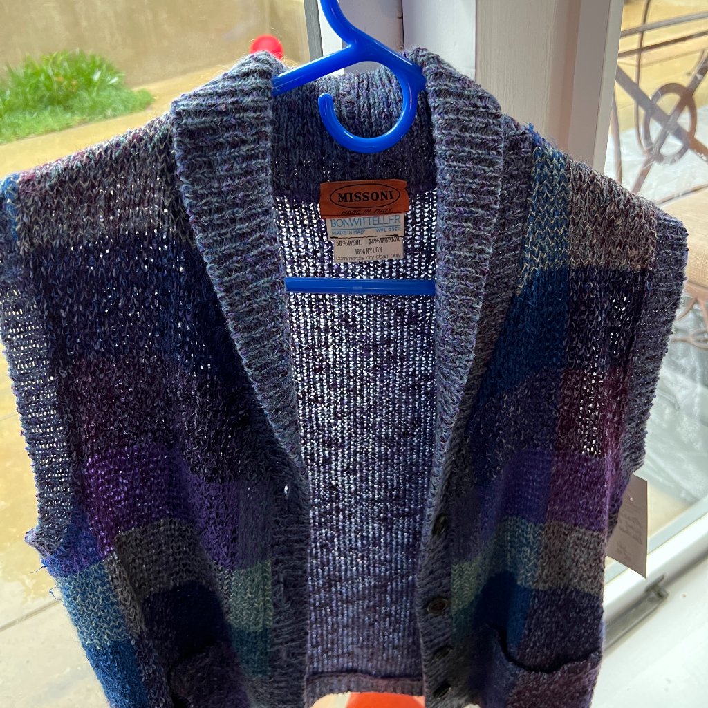 Vintage Missoni Sweater Vest  Made In Italy